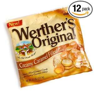 Werthers Original Creamy Caramel Filled Hard Candies, 5.5 Ounce Bags 