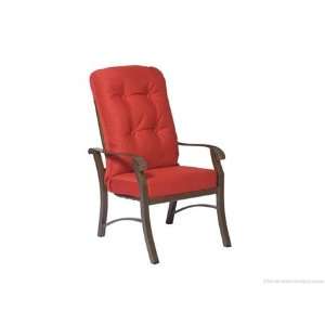  Woodard Cortland Aluminum High Back Dining Arm Patio Chair 