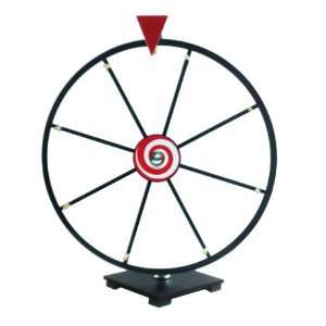    16 Inch Dry Erase Spinning Prize Wheel White Face 