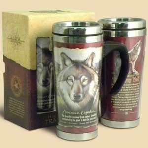  Wolf Steel Travel Mug 24 oz