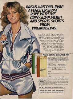 Virginia Slims Cigarettes Cheryl Tiegs Magazine Ad 1978  