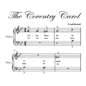  Coventry Carol Easiest Beginner Piano Sheet Music 