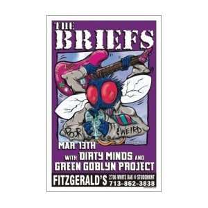  BRIEFS   Limited Edition Concert Poster   by Brutefish 