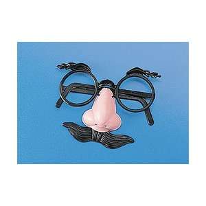  Plastic Nose, Eyebrows And Mustache Glasses (4 dz) Toys 