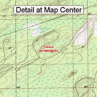  USGS Topographic Quadrangle Map   Cunard, Michigan (Folded 