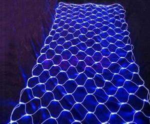   LED Net Fairy Lights Blue Color For Christmas Wedding Party 1.7x1.5m