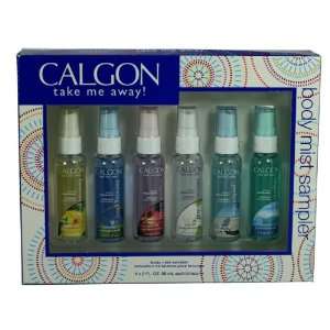  CALGON TAKE ME AWAY Perfume. 6 PC. GIFT SET ( BODY MIST 2 