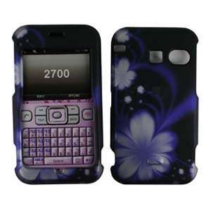 Purple with White and Black Illusion Flower Rubber Texture 