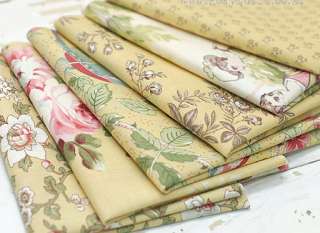 Tiffanys Yellow 8different Kind Quilt Fabric Bundle  