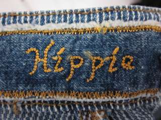 NWT HIPPIE Blue White Striped Jeans Pants Sz 25 $128  
