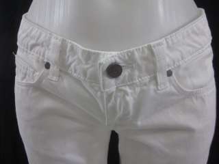 PAIGE White Cropped Bermuda Denim Jeans Pants Sz 25  