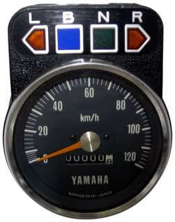 Genuine Yamaha YB90, YB100, YL2 Complete Km/H Scale Speedometer 