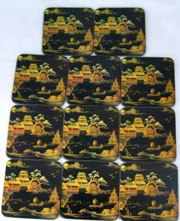 Pimpernel Orient Asian Japan Lot of 11 Coasters Pre Owned  