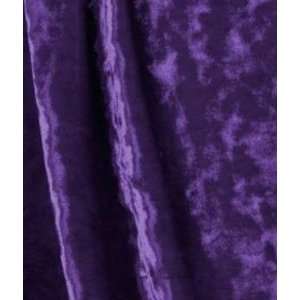  Purple Crushed Stretch Velvet Fabric Arts, Crafts 