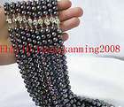 Wholesale 10pc 8mm Black Akoya Cultured Pearl Necklace