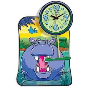  Time to Brush Clock   Hippo