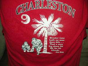 Charleston 9 Firefighter Tribute T Shirt  