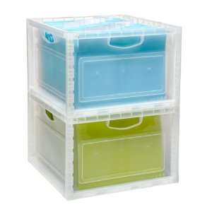    The Container Store Stacking File & Storage Crate