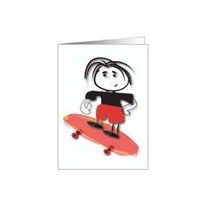  Skater Dude Card Toys & Games