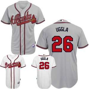 Atlanta Braves Authentic MLB Jerseys #26 Uggla GRAY Cool Base BASEBALL 