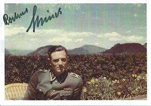 Rochus Misch signed autograph Hitlers Bodyguard WW II Very Rare COA 