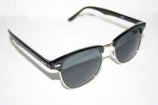 Wayfarer Soho Sunglasses black silver Shades Clubmaster Vintage Black 