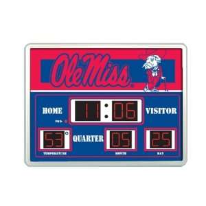 University of Mississippi Ole Miss Lg Scoreboard Clock  