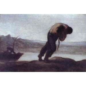  Hand Made Oil Reproduction   Honoré Daumier   32 x 22 