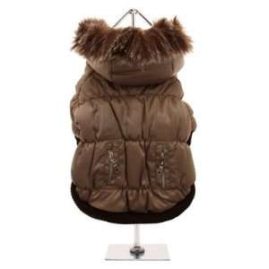 UrbanPup Luxury Quilted Parka with Detachable Hood (Medium   Dog Body 