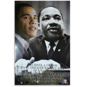   Obama & Martin Luther King We Have a Dream Poster 