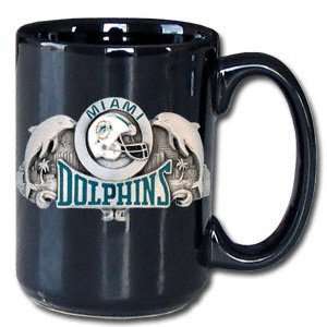  Miami Dolphins 12oz Black Coffee Mug