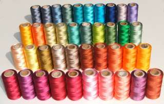 125 Large Machine Embroidery Thread Spools. Rayon  