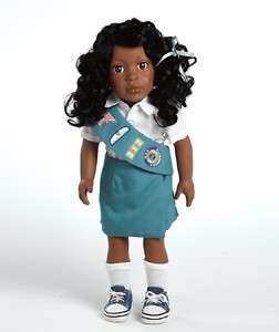 Girl Scout Jr 18 inch Doll Black Hair Madison 975  