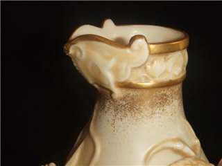 Rare Worcester Double Gourd Vase Dragon Gilding 1884  