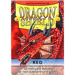  Dragon Shield Card Supplies YUGIOH Card Sleeves Red 50 