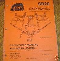 Rhino SR20 Rotary Cutter Operators Manual & Parts List  