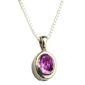 Alexandrite Birthstone Oval Cremation Jewelry Pendant   Silver   Gold