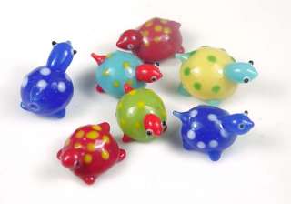 Lampwork Handmade Colorful Turtle Beads (7)  