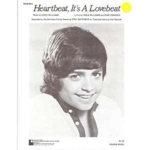   Sheet Music Heartbeat Its Lovebeat Tony DeFranco 200 