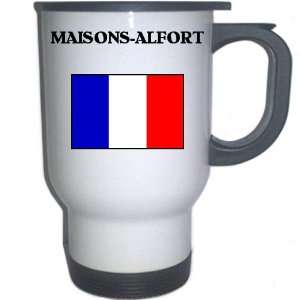  France   MAISONS ALFORT White Stainless Steel Mug 