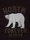 VTG 80s North High Polar Bear Maroon T Shirt Mens XL Reunion Alaska 