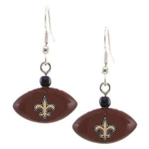  New Orleans Saints Mini Football Dangle Earrings Sports 