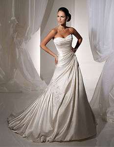 gown prom custom bridal weddingevening dress sweetheart neck A line 