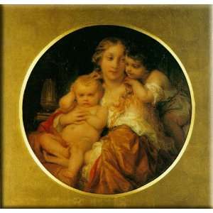   and Child 30x29 Streched Canvas Art by Delaroche, Paul