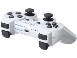 DualShock 3 SixAXIS Bluetooth Wireless Controller SONY PS3 PS White 