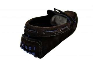Fendi Shoes Mens Loafers 7D0673 Suede Dark Brown 10 (44)  