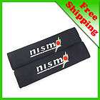 2xCar Embroidered Seat Belt Shoulder Cover Pads for Nismo