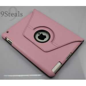 SHARKK 360 Pink Rotating iPad 2 Case (Folio Convertible Cover Multi 