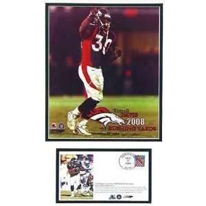   Framed 2008 Yards Rushing Event Cover 