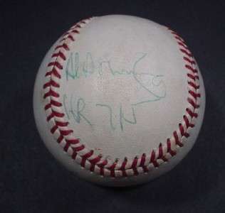 Hank Aaron & Al Downing  HR 715 Autographed OBNL Baseball JSA 